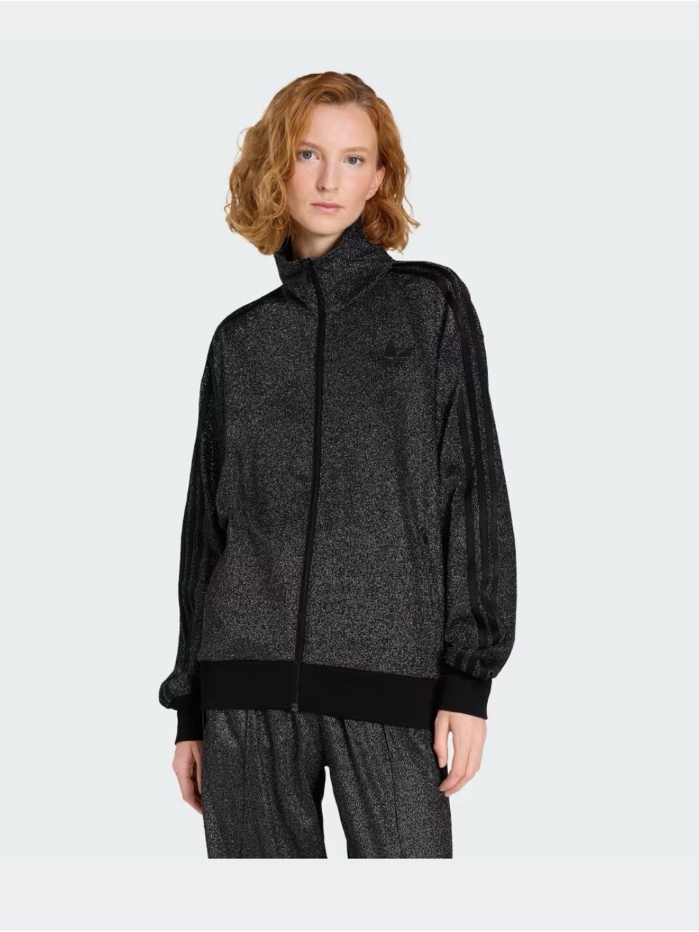 adidas Metallic Black Bomber Jacket and pants